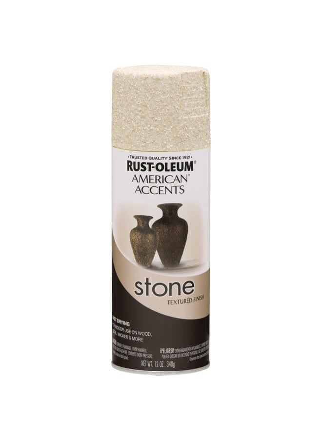 RUST-OLEUM - American Accents Stone Textured Finish Spray Paint Bleached Stone 12Oz - Image 1