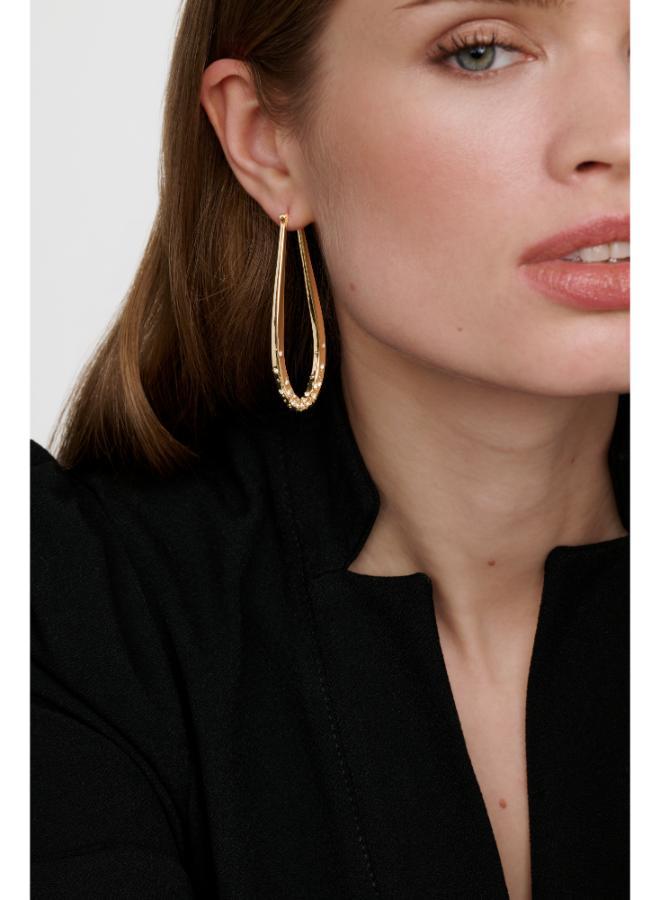 Karen Millen Crystal Sprinkle Loop Earring  - Image 5