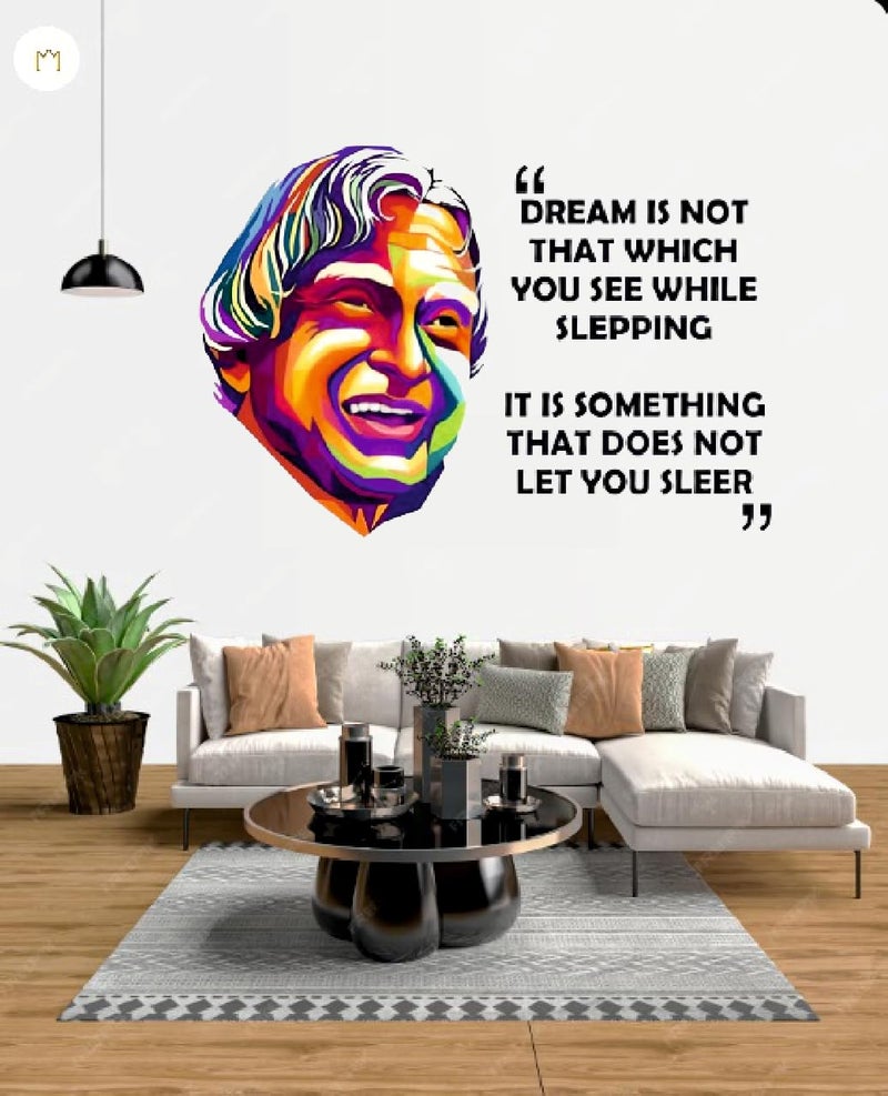 Techgifti APJ (Abdul Kalam) Motivational Quotes Wall Sticker for Living Room, Kids Room, Office (Size - 46CM X 66CM) - Image 5
