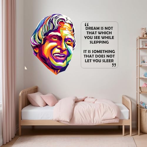 Techgifti APJ (Abdul Kalam) Motivational Quotes Wall Sticker for Living Room, Kids Room, Office (Size - 46CM X 66CM) - Image 2