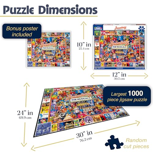 White Mountain Puzzles Broadway 1000 Piece Jigsaw Puzzle - Image 5