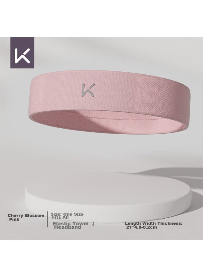 Keep Sports Sweatband For Women, Sweat-absorbing Running Headband, Yoga Headband For Men, Fitness Headband, Cherry Blossom Pink - Image 1
