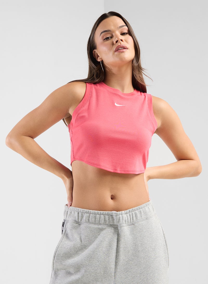 Nike Nsw Essential Ribbed Cropped Tank - Image 1