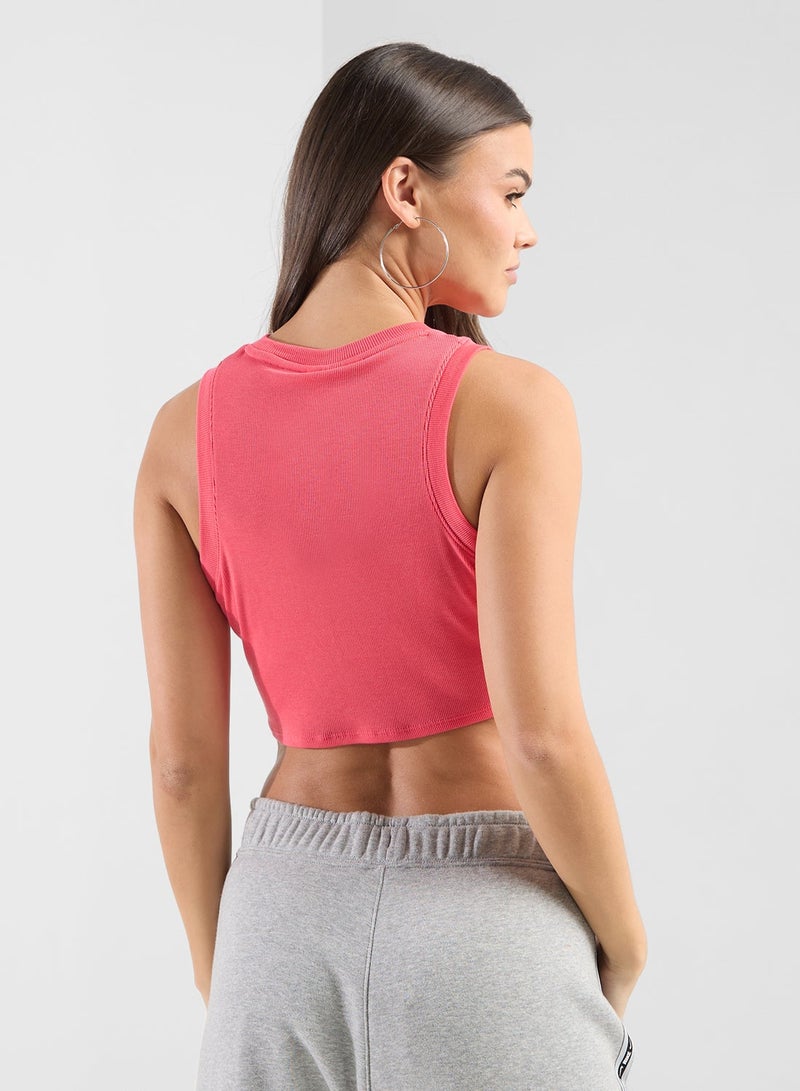 Nike Nsw Essential Ribbed Cropped Tank - Image 2