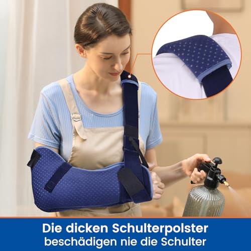 Willcom Arm Sling for Shoulder Injury with Waist Strap - Immobilizer Brace Support for Sleeping, Rotator Cuff Surgery (Comfort Version, Right, Large, 40-51 inch) - Image 5