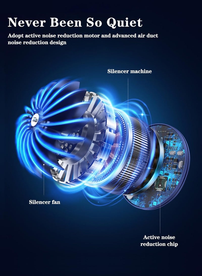 general Neck Fan Rechargable, Portable Fan, Hands Free Bladeless Fan, Neck Fan Air Conditioner, Quiet Fan for Indoor Outdoor,4000mAh Battery USB - Image 4