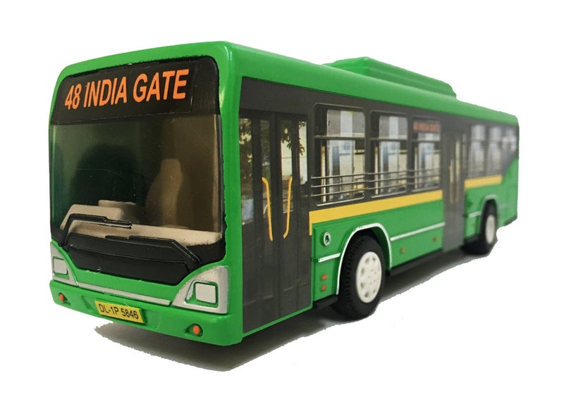 Centy Low Floor Pull Back Toy Bus for 3Y+ Assorted Colours - Image 5