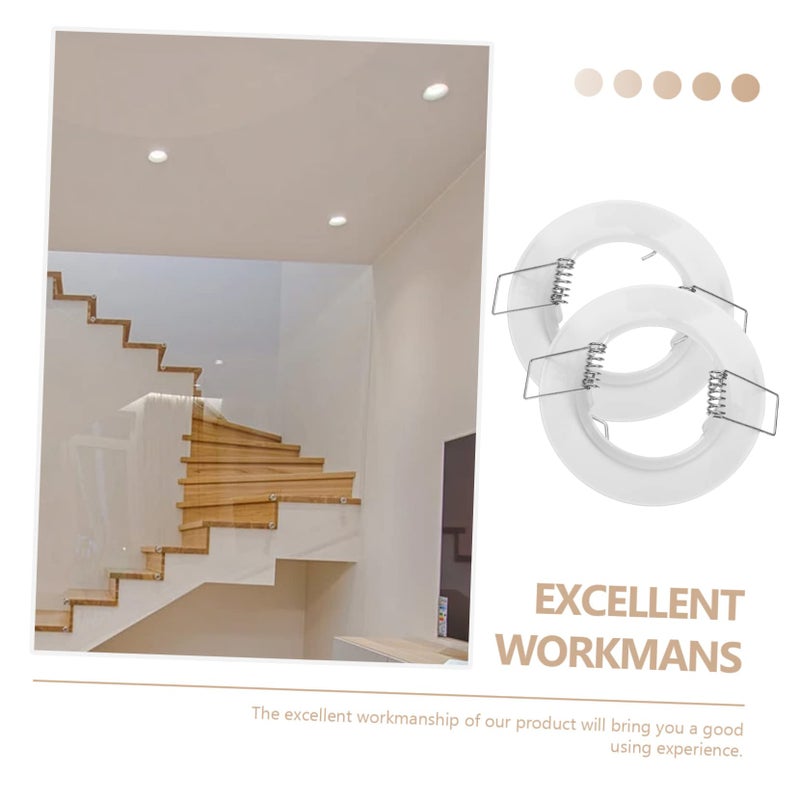 2Pcs Recessed Light Trim Fixture Modern Design For Home Office And Commercial Spaces - Image 3