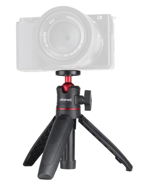 Ulanzi MT-08 Extendable Handheld Compact Travel Tripod 1601 Portable Mini Tripod with 1/4" Screw, Compatible with Sony ZV1/ RX100 VII/ RX1R II, Canon G7X Mark, Fujifilm X100V, Leica Q2