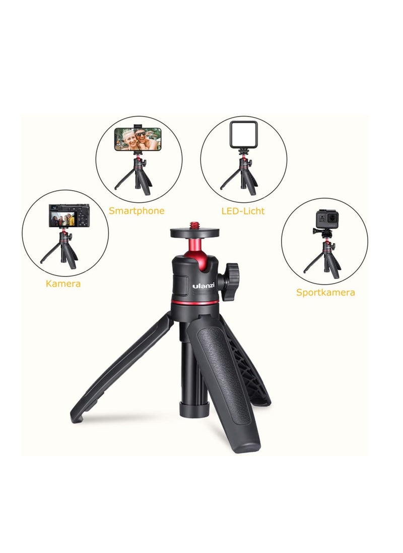 Ulanzi - Ulanzi MT-08 Extendable Handheld Compact Travel Tripod 1601 Portable Mini Tripod with 1/4" Screw, Compatible with Sony ZV1/ RX100 VII/ RX1R II, Canon G7X Mark, Fujifilm X100V, Leica Q2 - Image 1