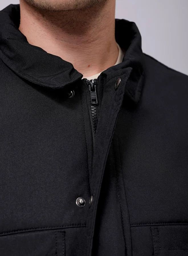 The Indian Garage Co Men Slim Fit Solid Puffer Jackets