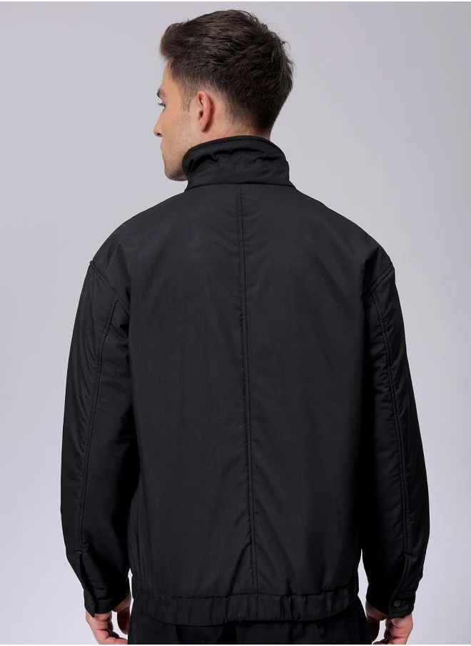 شركة المرآب الهندية Men Slim Fit Solid Puffer Jackets