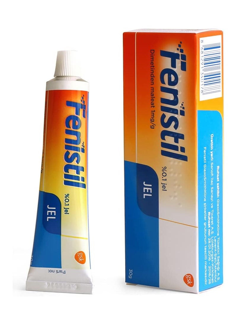 FENISTIL - Fenistil 0.1% Gel 30G Tube - Image 1