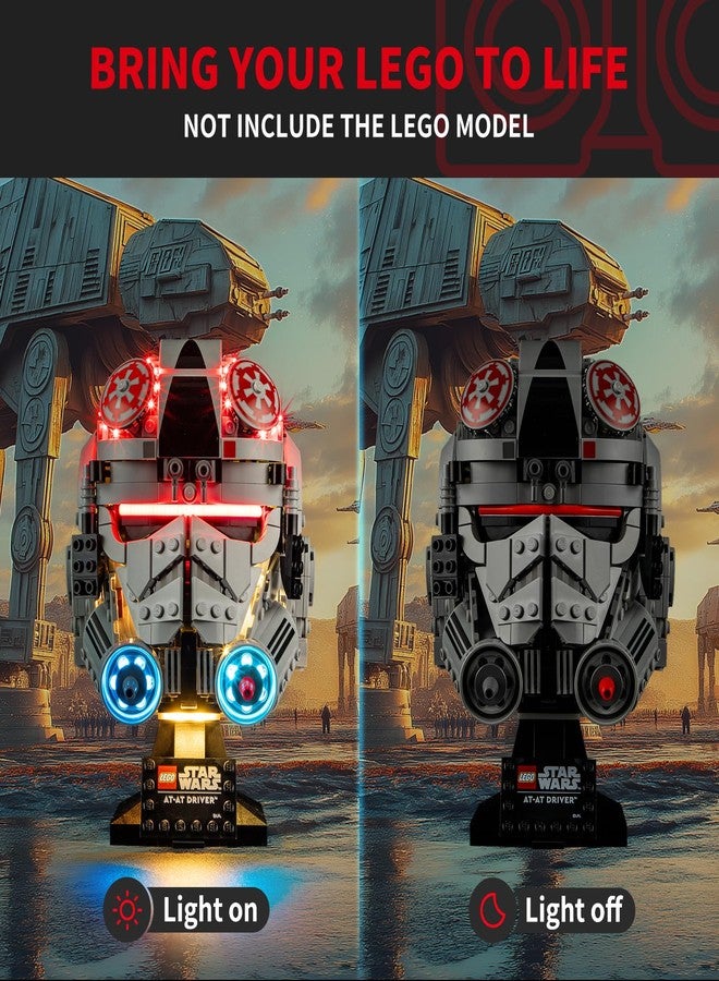 BRIKSMAX 2.0 Light Kit for Lego-75429 at-at Driver Helmet -Led Lighting Compatible with Lego Star Wars Building Set- Not Include Lego Set - Image 2