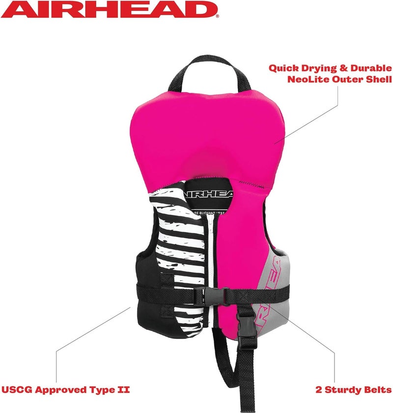 Airhead Wicked Kwik-Dry NeoLite Flex Lift Jacket | US Coast Guard Approved, Designed for Water Sports, Multiple Sizes - Image 1