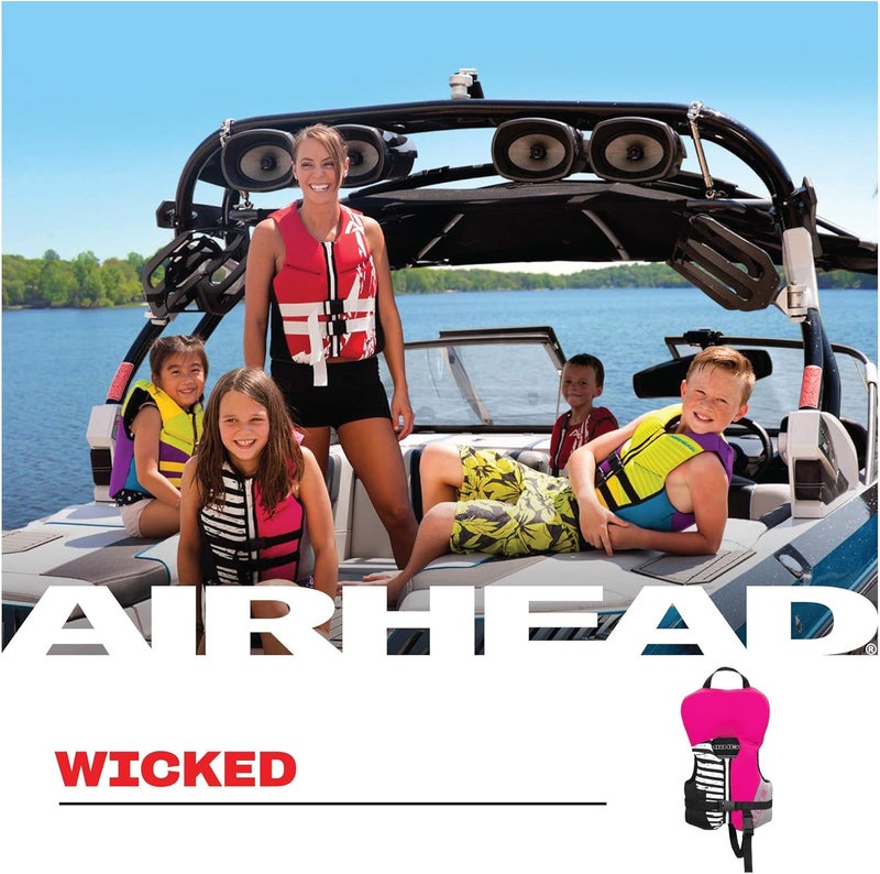 Airhead Wicked Kwik-Dry NeoLite Flex Lift Jacket | US Coast Guard Approved, Designed for Water Sports, Multiple Sizes - Image 3