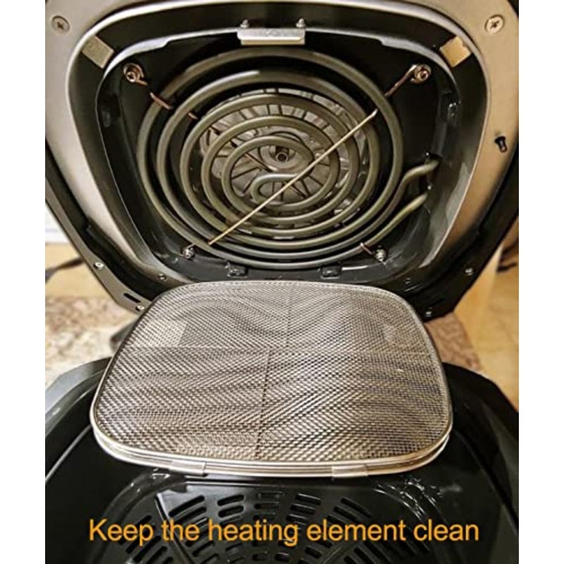 Replacement Splatter Shield for Ninja Foodi AG301, Stainless Steel Fine Mesh Splatter Screen for 5-in-1 Indoor Grill, Silver, Heat-Resistant Dishwasher-Safe - Image 3