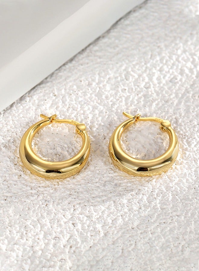 Women's Hoop Earrings, Lightweight Drop Hollow Hoop Earrings, Hypoallergenic Women's Earrings, Girls Fashion Jewellery  - Image 4