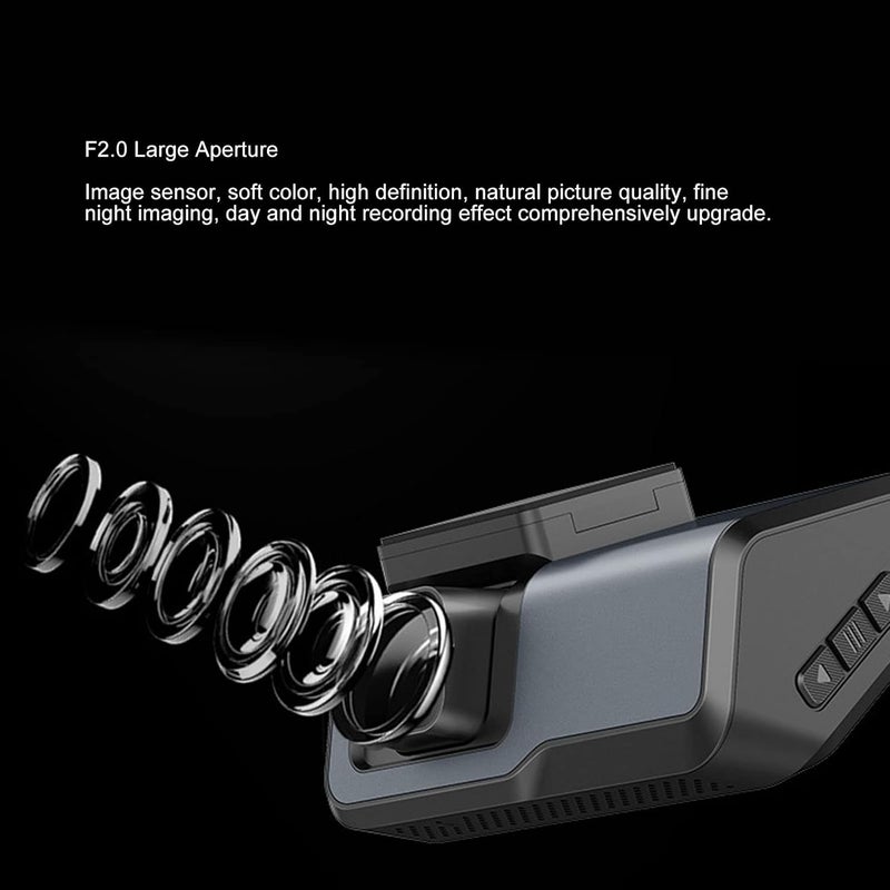 أنجريك Car Dual Dash Cam, 24 Hour Parking Monitoring, 1080P Car Driving Recorder for Parking Monitor - Image 4