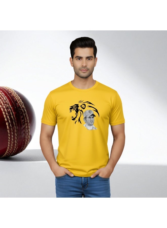 Chennai Cricket Fans Adult Round Neck Tshirt For Men - Image 4