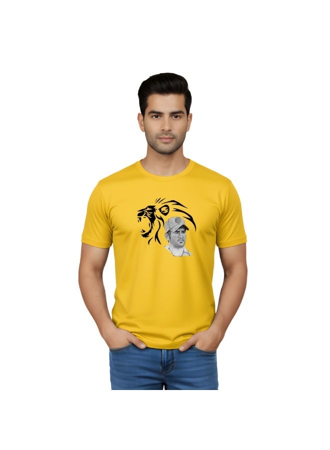 Chennai Cricket Fans Adult Round Neck Tshirt For Men - Image 1