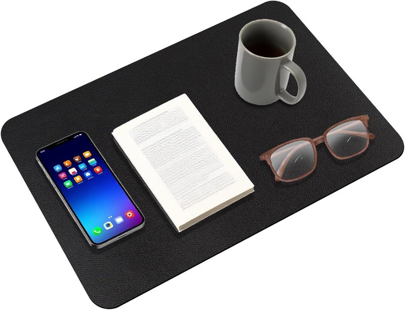 Klmnop 2 Pcs Nightstand Mat 1.8mm Thick, Double-Sided Use Waterproof Nightstand Leather Protector, 15.8" x 23.6" Bedside Table Cover–Protect Nightstands Coffee Tables Dresser Tables from Liquids Dirt - Image 1