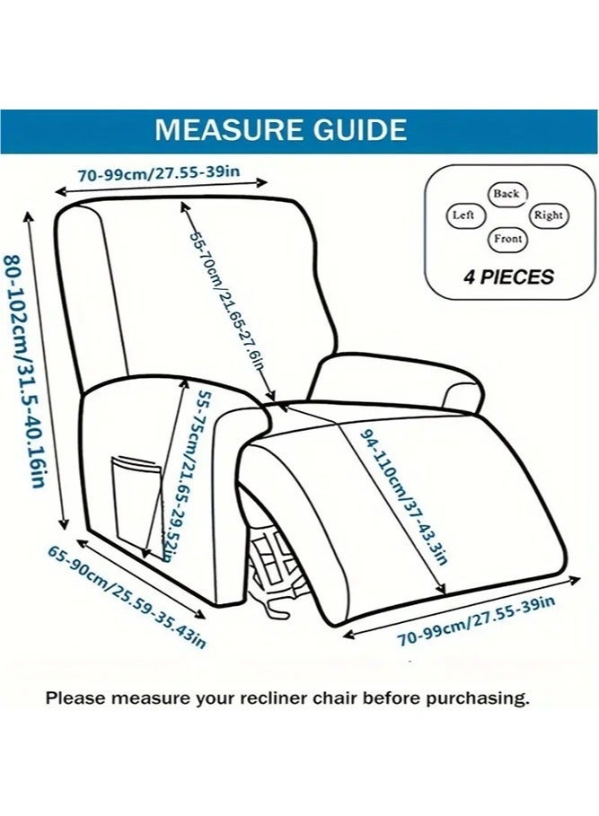 Stretch Single Sofa Cover Elastic All-inclusive Couch Slipcover Anti-scratch Dustproof For Living Room Single Seat Sofa Decoration - Image 2