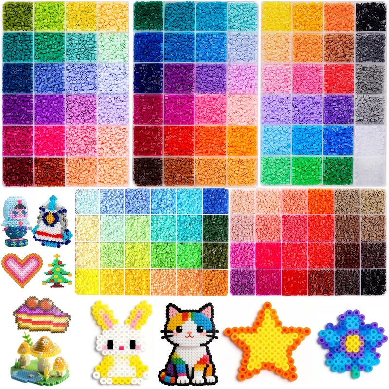 55000pcs 120 Color 5 Piece 2.6mm Puzzle Bead Mosaic Set DIY 3D Jewelry Making Kit Handmade Gift No Glue Required Craft Accessories - Image 1