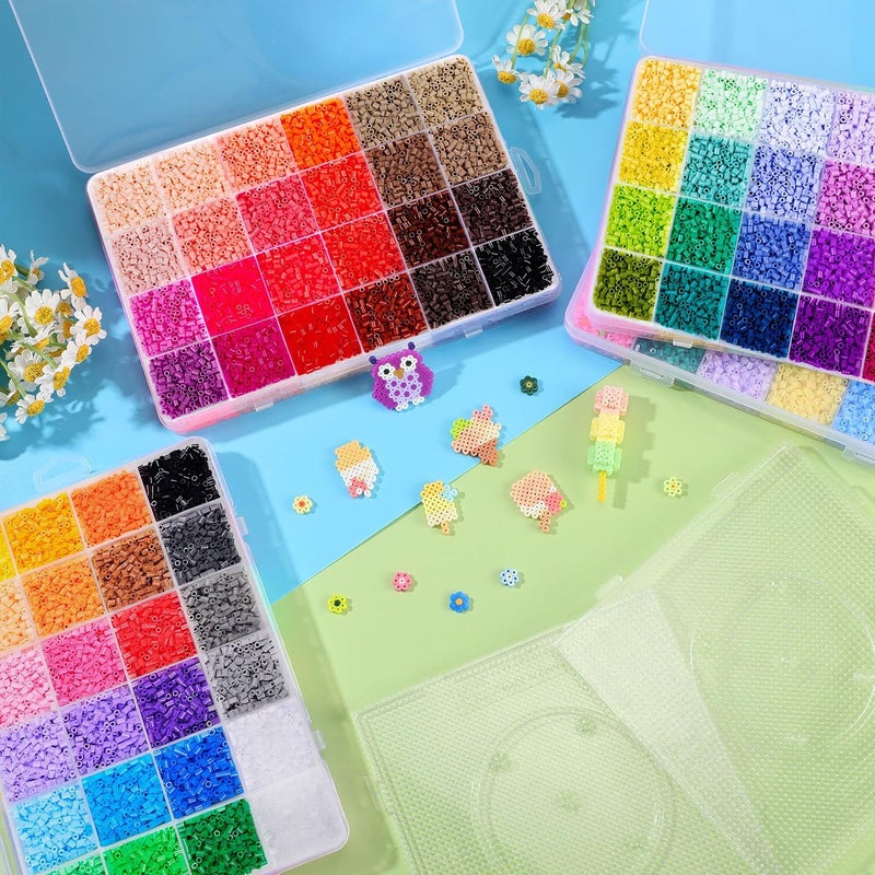55000pcs 120 Color 5 Piece 2.6mm Puzzle Bead Mosaic Set DIY 3D Jewelry Making Kit Handmade Gift No Glue Required Craft Accessories - Image 2