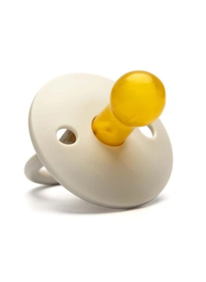Concretization 1 Piece Latex Pacifier for Baby 3-6 Months Beige - Image 2