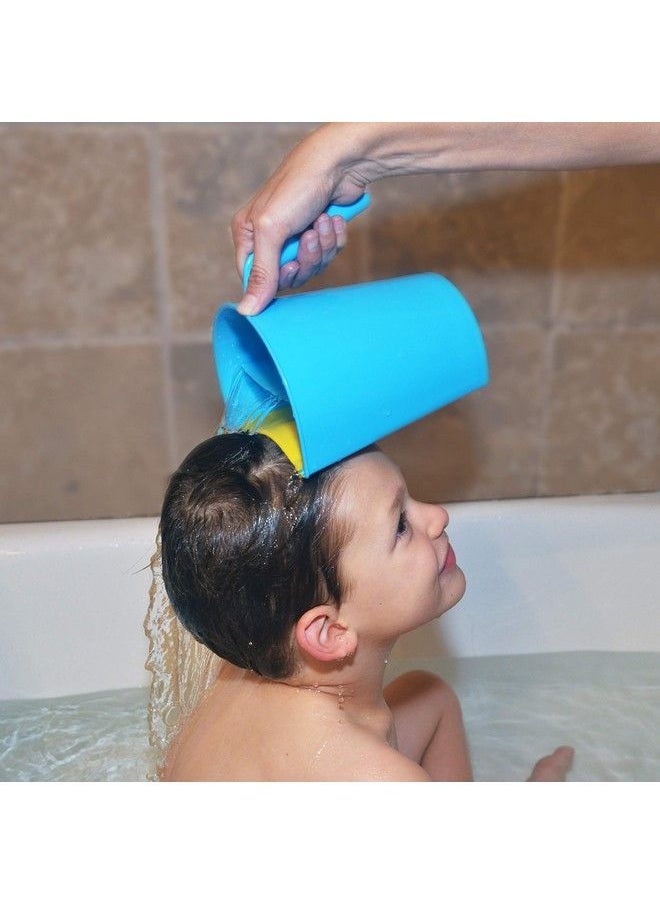 Mighty Clean Baby - Shampoo Rinse Cup ; Baby Bath Rinser Pail To Wash Hair And Wash Out Shampoo By Protecting Infant Eyes Kids Bathing Without Tears - Image 1