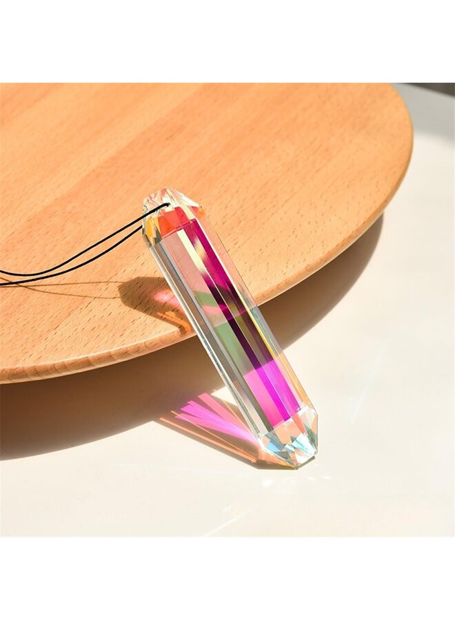 قطعتان كبيرتان من مناشير الكريستال لصيد الشمس، مناشير معلقة للشمس مع منشور زجاجي، صانع قوس قزح للنوافذ والغرف والحدائق، ديكور منزلي جمالي خيالي - Image 2