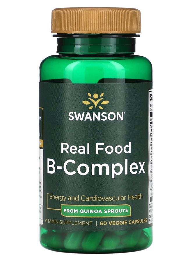 SWANSON Real Food BComplex 60 Veggie Capsules