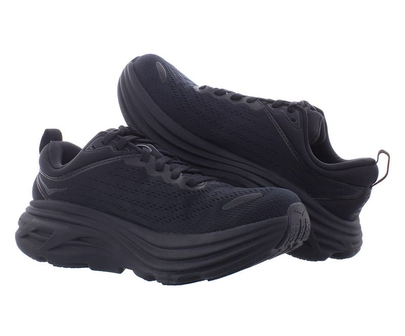 HOKA ONE ONE Bondi 8 Womens Shoes Size 9, Color: Black/Black - Image 5