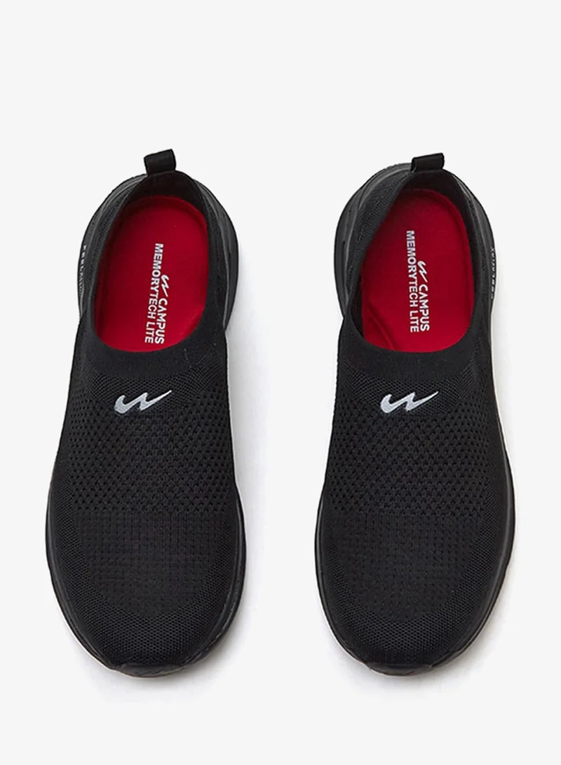 كامبس Men King Pro Memory Foam Slip-On Walking Shoes-Full Blk