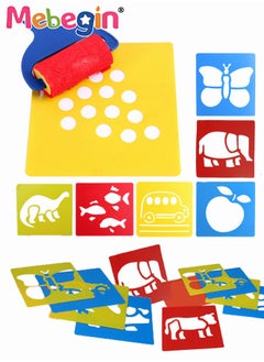 Drawing Template Kit Washable Painting Tools Graffiti Copy For Kids Simple Drawing Stencils Colorful Art Painting Template For Toddlers Preschooler Learning Tool