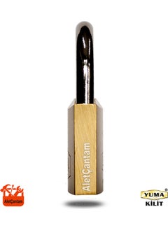 Yuma Brass Yellow Padlock Master System 40MM with Common Key  - Image 4