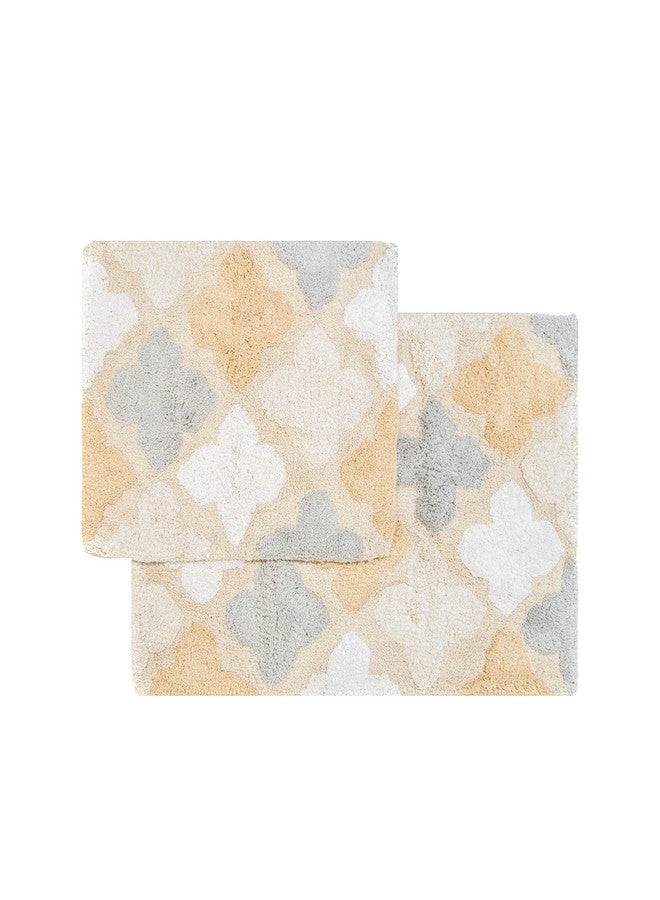 Chesapeake Alloy Moroccan Tiles 2Pc. Spa Bath Rug Set 14450 (21"x34" &17" x 24") - Image 2
