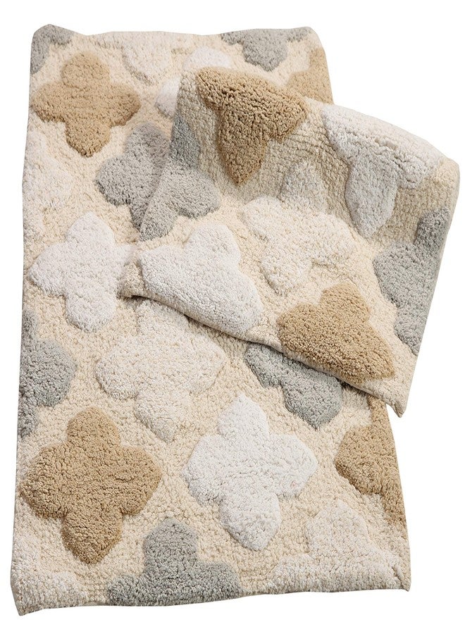 Chesapeake Alloy Moroccan Tiles 2Pc. Spa Bath Rug Set 14450 (21"x34" &17" x 24") - Image 1