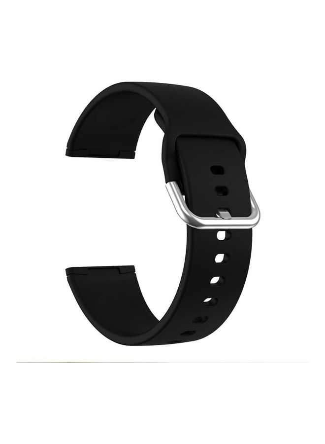 NIBEMINENT Silicone Replacement Strap Watchband For Fitbit Versa 3 Black - Image 1
