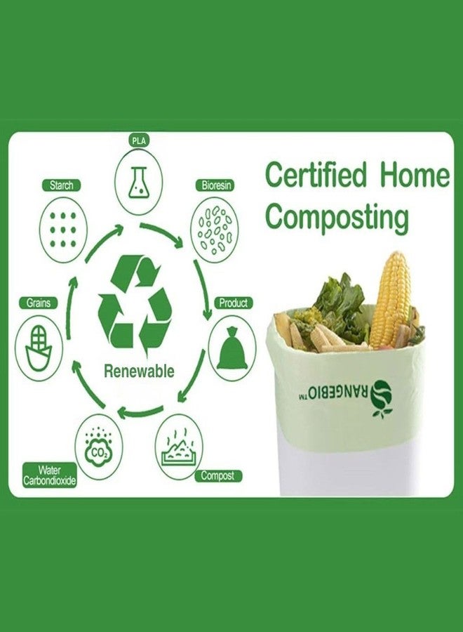OrangeBio 13 Gallon Compostable Trash Bags, 50 Count, 0.9 Mil Extra Thick Tall Kitchen Bags for Food Waste & Compost, BPI ASTM D6400 & OK Compost Home Certified - Image 3