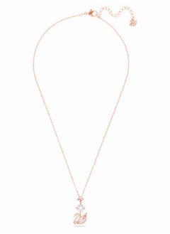 Generic Dazzling Swan Design Stone Studded Pendant Necklace  - Image 3