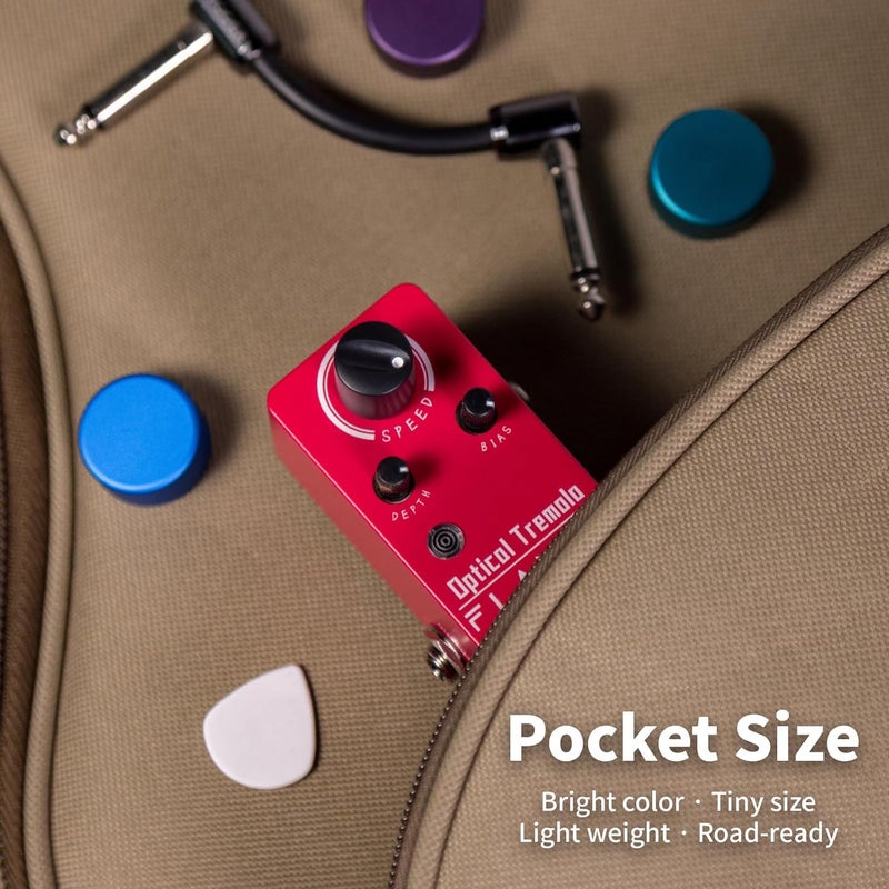 FLAMMA FC16 Optical Tremolo Guitar Effects Pedal Mini Portable True Bypass - Image 4