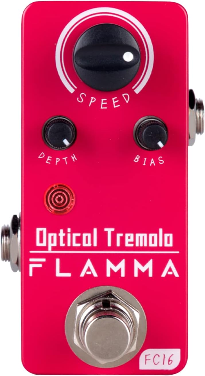 FLAMMA FC16 Optical Tremolo Guitar Effects Pedal Mini Portable True Bypass - Image 1