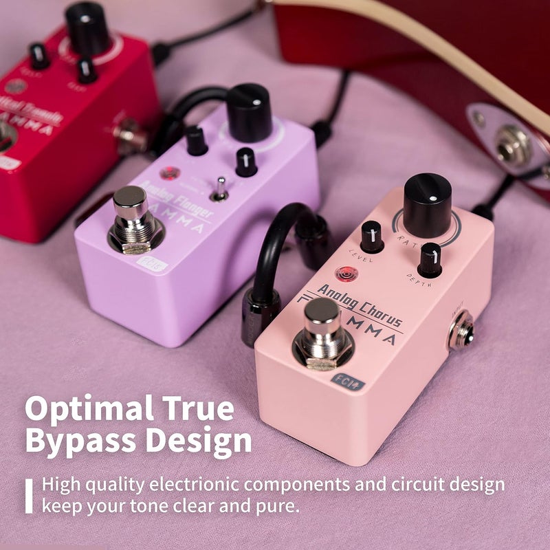 FLAMMA FC16 Optical Tremolo Guitar Effects Pedal Mini Portable True Bypass - Image 3