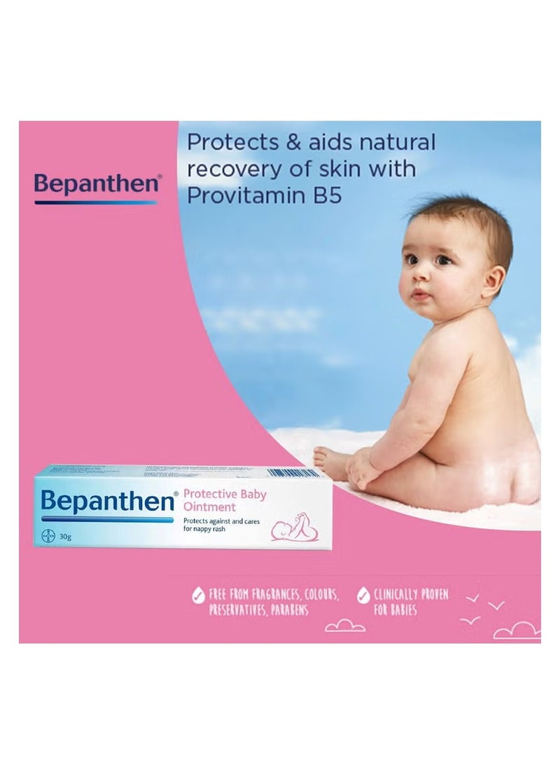 Bepanthen Protective Baby Ointment 30gm For Nappy Rash - Image 2