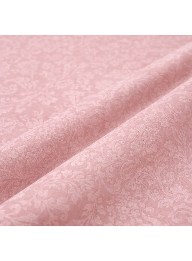 Texxolutions Luxury 100% Long Staple Cotton King Fitted Sheet Set 200x200 cm, 400 Thread Count, 30cm Deep Pocket, Elegant Jacquard Woven Design, Includes 1 Fitted Sheet + 2 Pillowcases – Mist Rose - Image 2