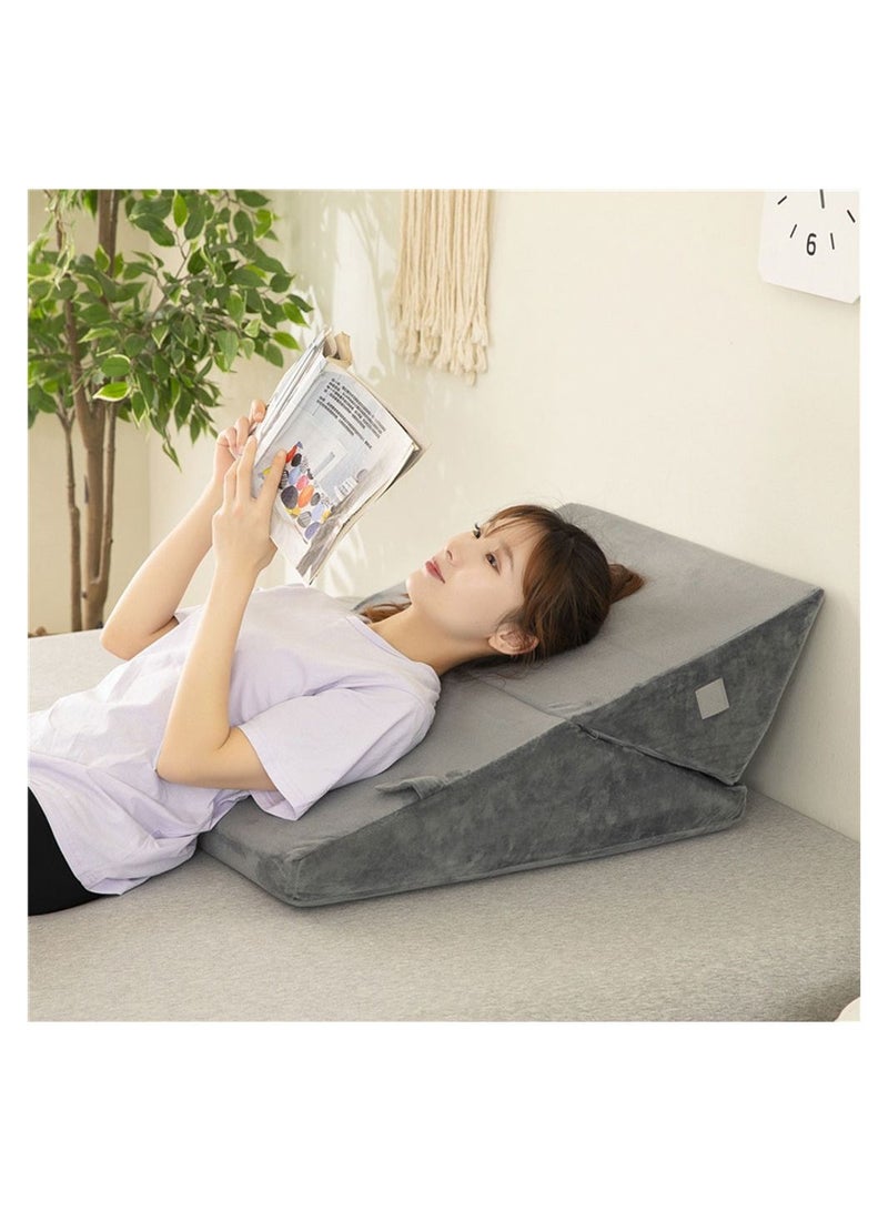 Cool Baby COOLBABY Bed Wedge Pillow Memory Foam Top Adjustable Folding Incline Cushion Maternity Cushion Memory Cotton Filling  - Image 5