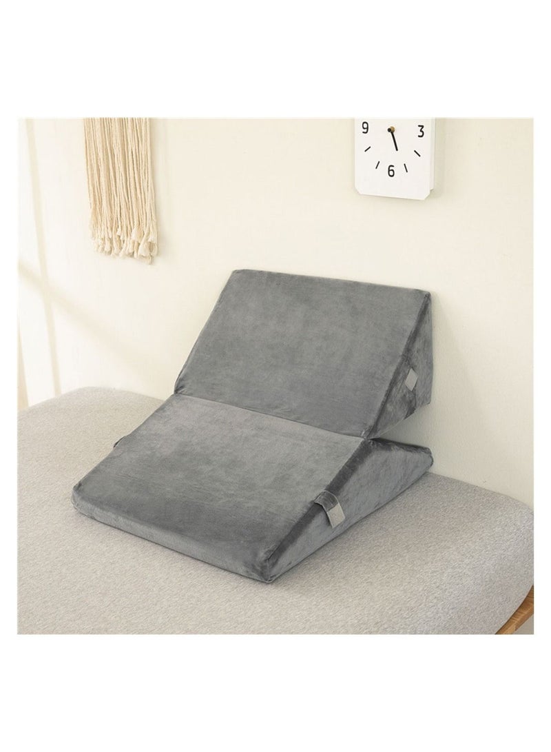 Cool Baby COOLBABY Bed Wedge Pillow Memory Foam Top Adjustable Folding Incline Cushion Maternity Cushion Memory Cotton Filling  - Image 1