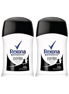 Rexona Two pieces of Rexona Antiperspirant Invisible Black & White 40ml  - Image 1